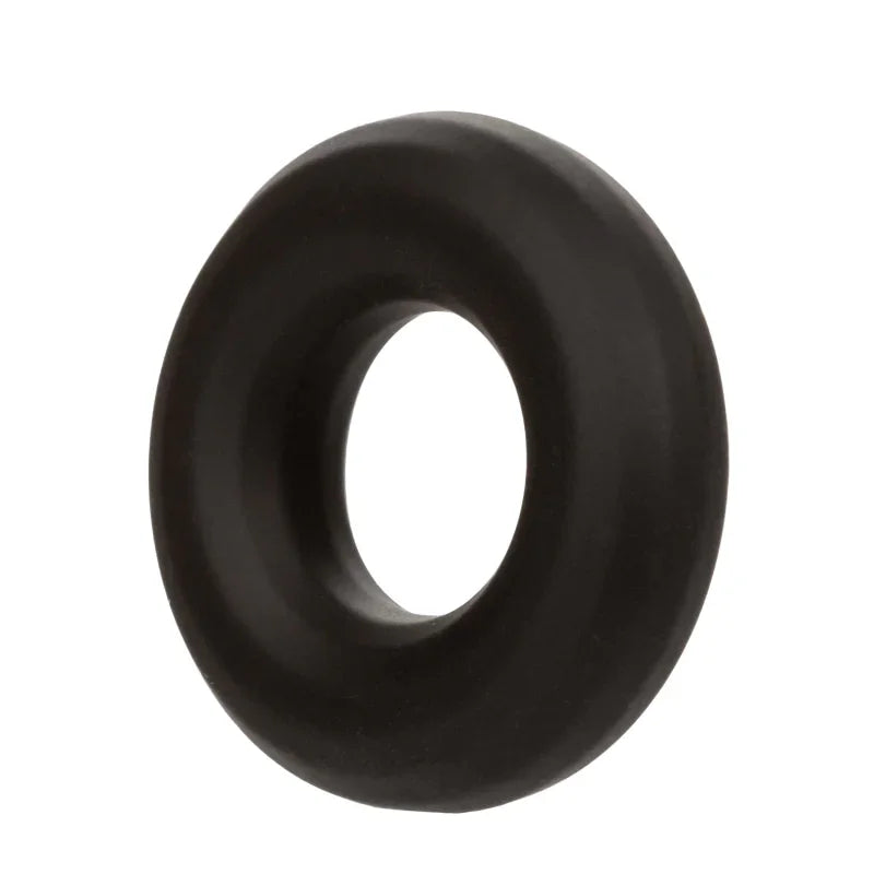 Alpha Liquid Silicone Prolong Medium Ring - Black - MyPleasure