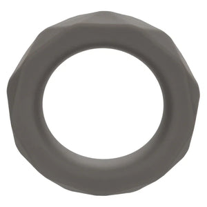 Alpha Liquid Silicone Prolong Prismatic Ring - Gray - MyPleasure