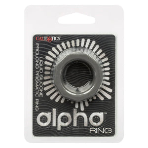 Alpha Liquid Silicone Prolong Prismatic Ring - Gray - MyPleasure