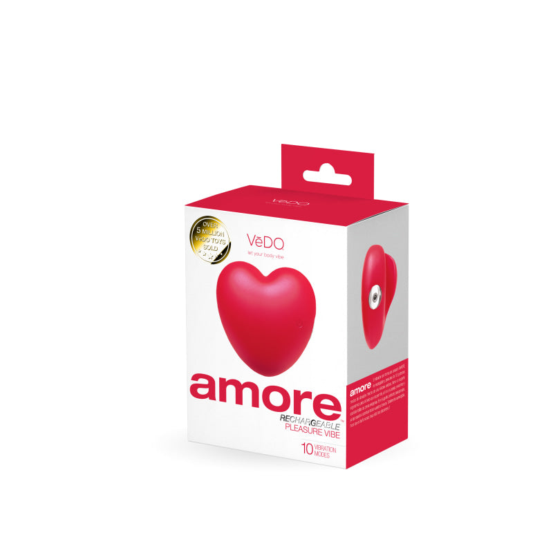 Amore Rechargeable Pleasure Vibe - Red