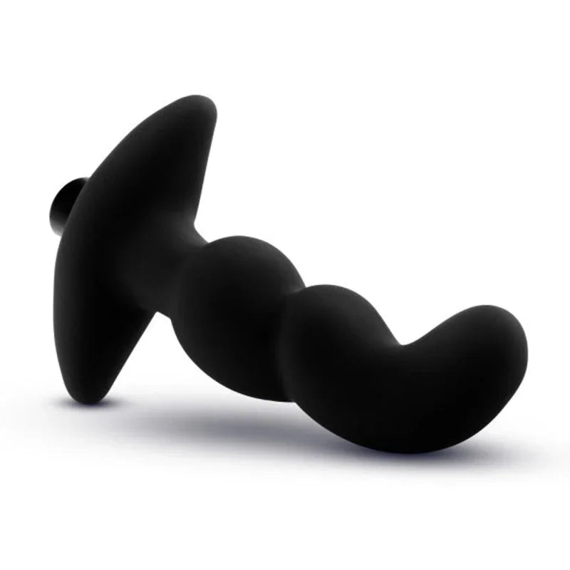 Anal Adventures - Platinum - Silicone Vibrating Prostate Massager 03 - Black