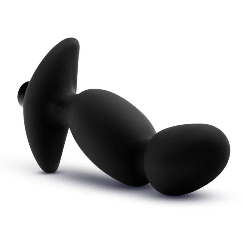 Anal Adventures - Platinum - Silicone Vibrating Prostate Massager 04 -Black