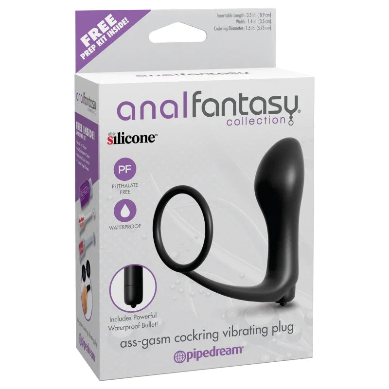 Anal Fantasy Collection Ass Gasm Cockring Cockring Vibrating Plug