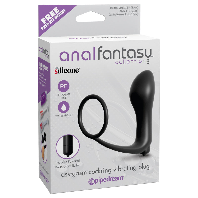 Anal Fantasy Collection Ass Gasm Cockring   Cockring Vibrating Plug