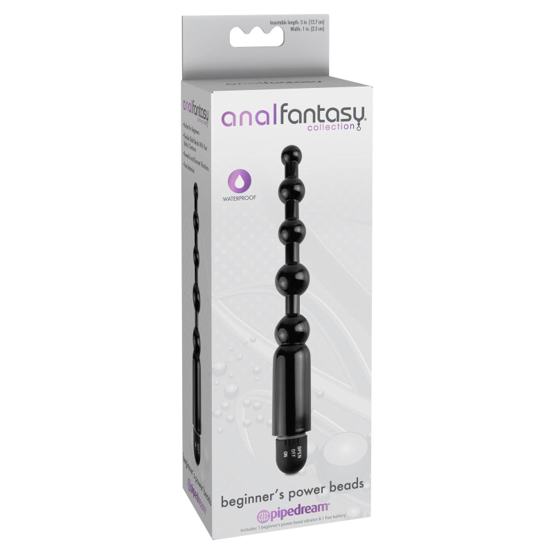 Anal Fantasy Collection Beginners Power Beads - Black