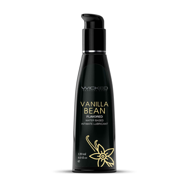 Aqua Vanilla Bean Water-Based Lubricant - 4 Oz.