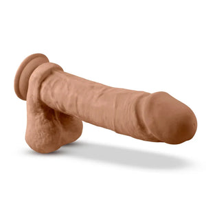 Au Natural - 9.5 Inch Dildo With Suction Cup - Mocha
