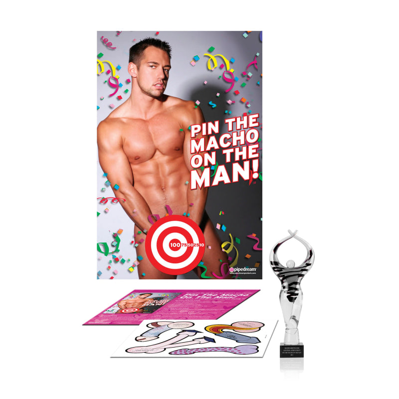 Bachelorette Party Favors Pin the Macho on the Man