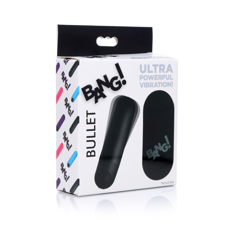 Bang Vibrating Bullet With Remote Control - Black