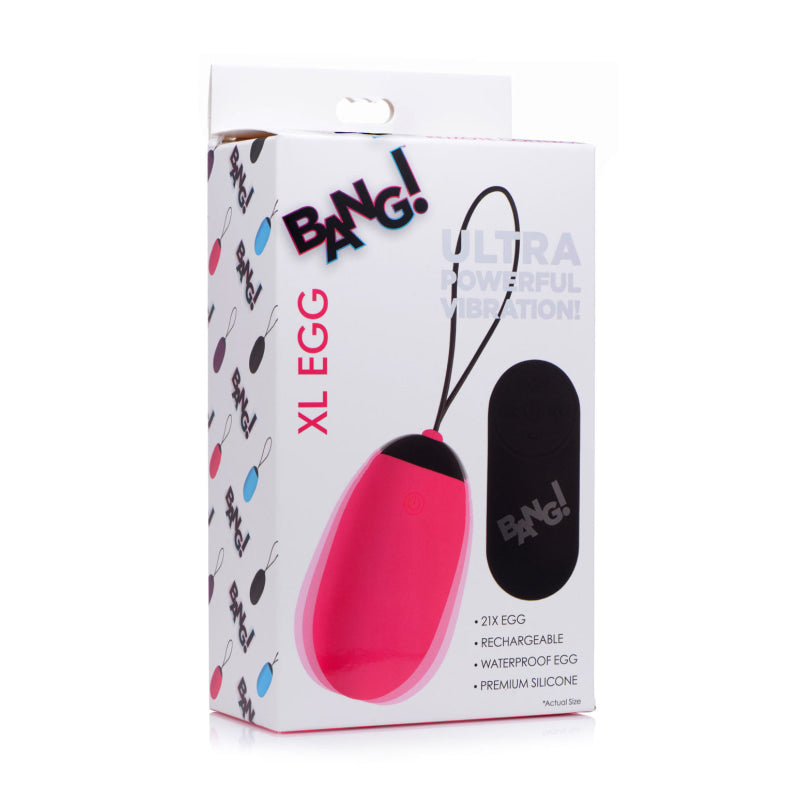 Bang XL Silicone Vibrating Egg - Pink