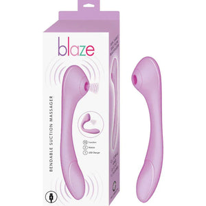 Blaze Bendable Suction Massager - Lavender
