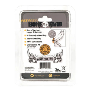 Boneyard Silicone Cock Strap 3 - Snap Ring - Yellow