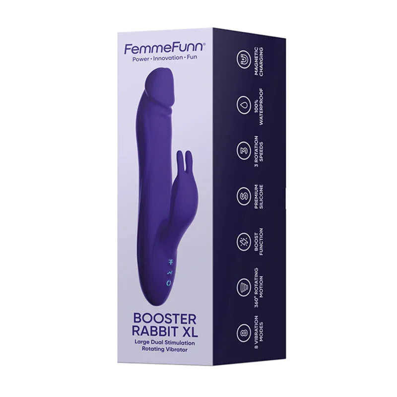 Booster Rabbit XL - Dark Purple - MyPleasure