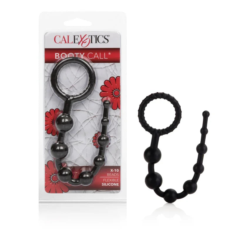 Booty Call X-10 Beads - Black - MyPleasure