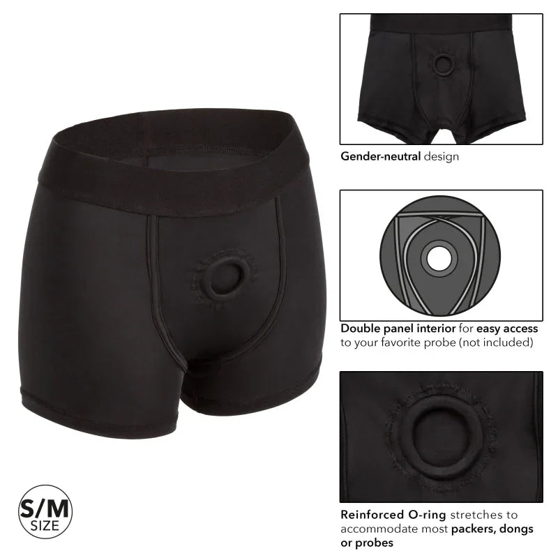 Boundless Boxer Brief - S/m - Black - MyPleasure