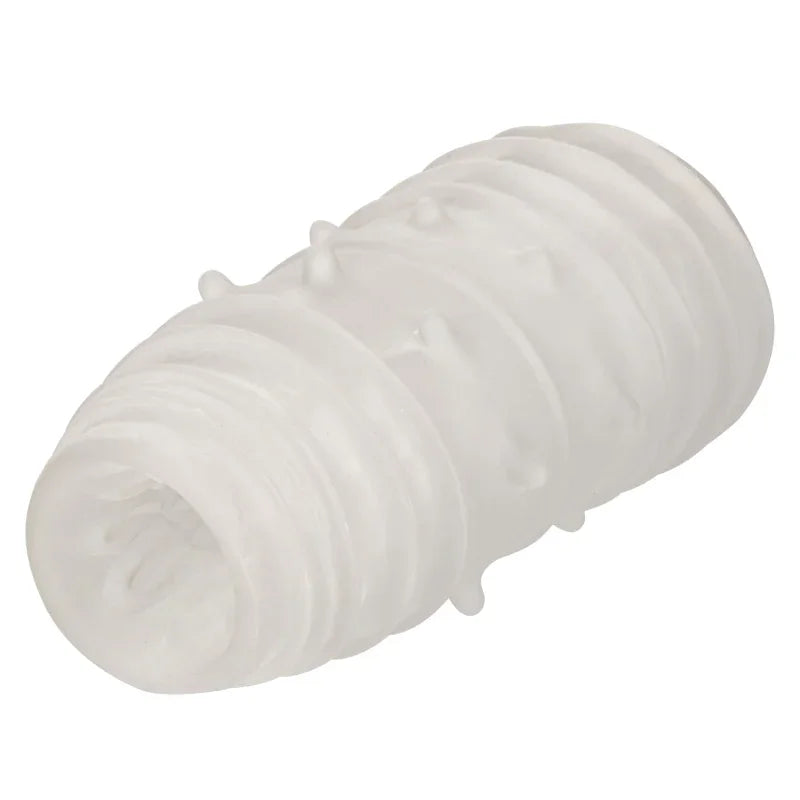 Boundless Reversible Ribbed Stroker - Clear - MyPleasure