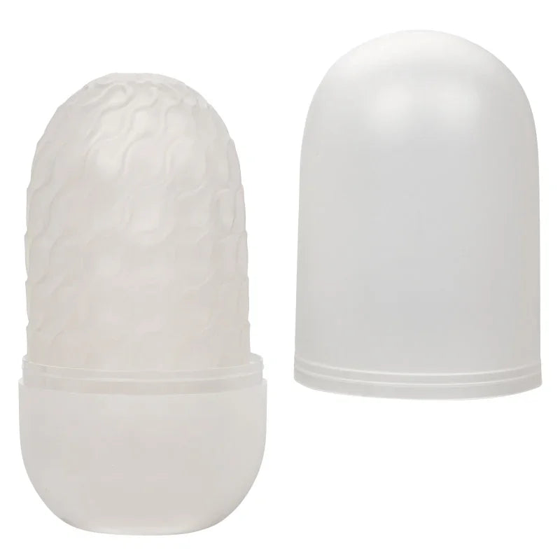 Boundless Reversible Ribbed Stroker - Clear - MyPleasure