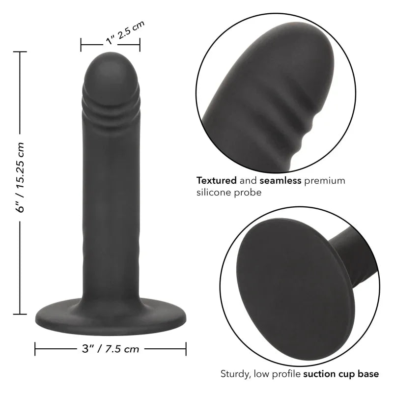Boundless Ridged - 6 Inch - Black - MyPleasure