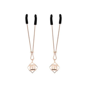 Brat Pearl Nipple Clips - Rose Gold