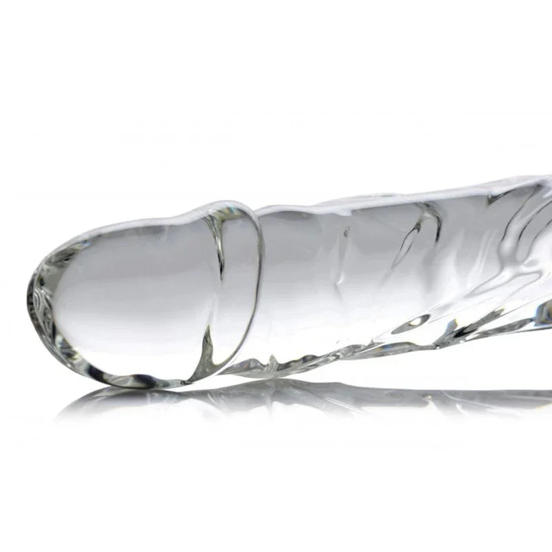 Brutus Glass Dildo Thruster - Clear