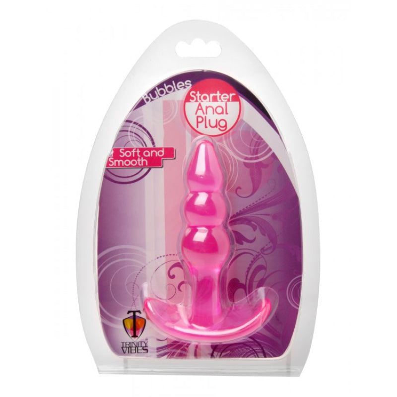 Bubbles Bumpy Starter Anal Plug - Pink