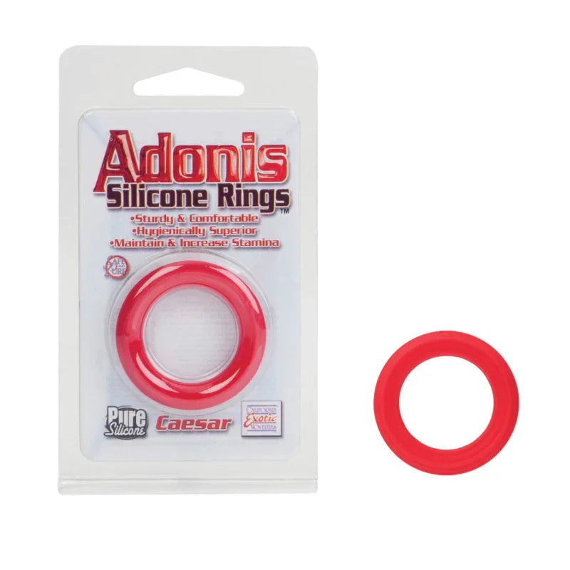 Caesar Silicone Ring - Red - MyPleasure