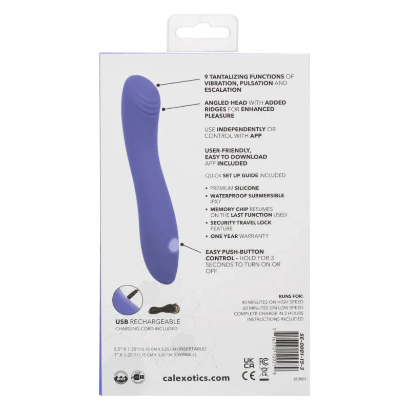 Calexotics Connect Contoured ""G"" - Periwinkle - MyPleasure