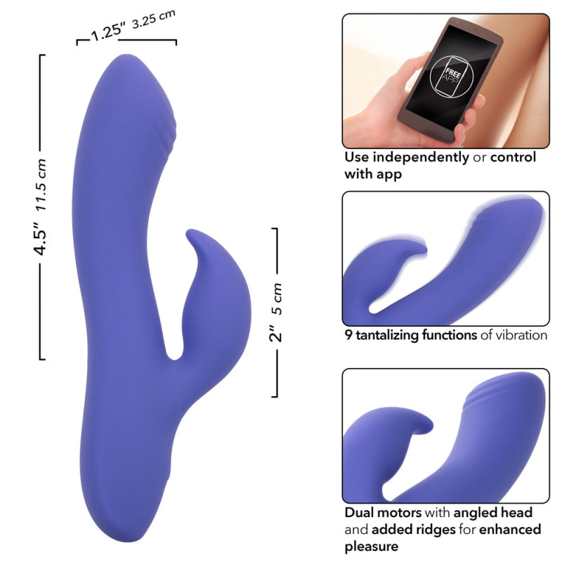 Calexotics Connect Dual Stimulator - Periwinkle