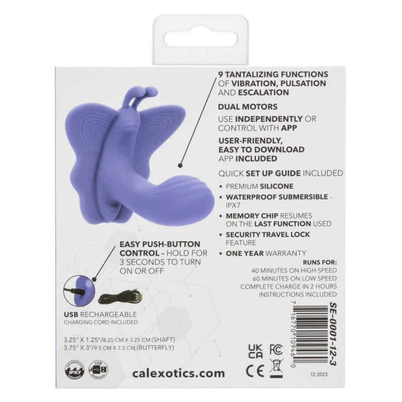 Calexotics Connect Venus Butterfly - Periwinkle - MyPleasure