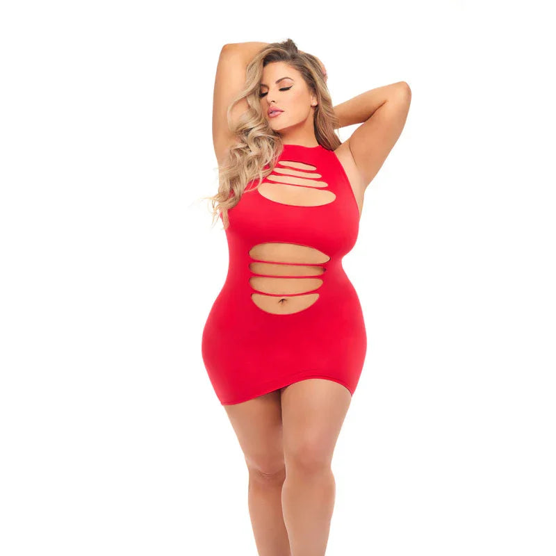 Can't Commit Dress - Queen Size - Red - MyPleasure
