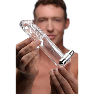 Clear Sensations Penis Extender Vibro Sleeve With Bullet