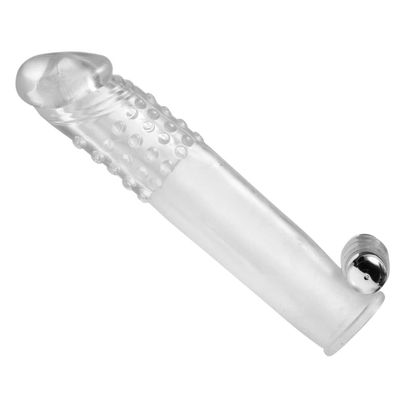 Clear Sensations Penis Extender Vibro Sleeve With  Bullet