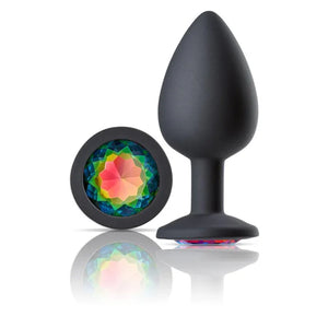 Cloud 9 Novelties Gems Jeweled Silicone Anal Plug - Large - MyPleasure