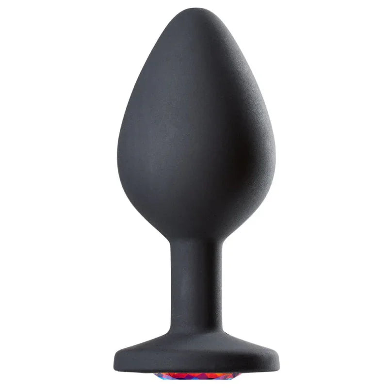 Cloud 9 Novelties Gems Jeweled Silicone Anal Plug - Medium - MyPleasure