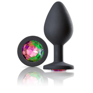 Cloud 9 Novelties Gems Jeweled Silicone Anal Plug - Medium - MyPleasure
