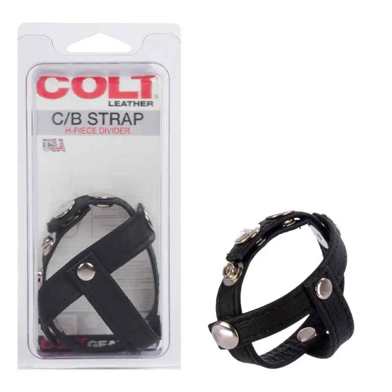 Colt Leather C/b Strap H-Piece Divider - MyPleasure