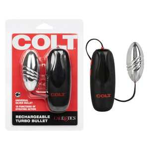 Colt Rechargeable Turbo Bullet - Silver - MyPleasure
