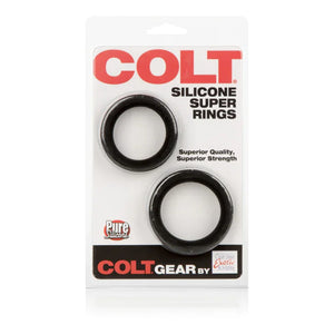 Colt Silicone Super Rings - Black - MyPleasure