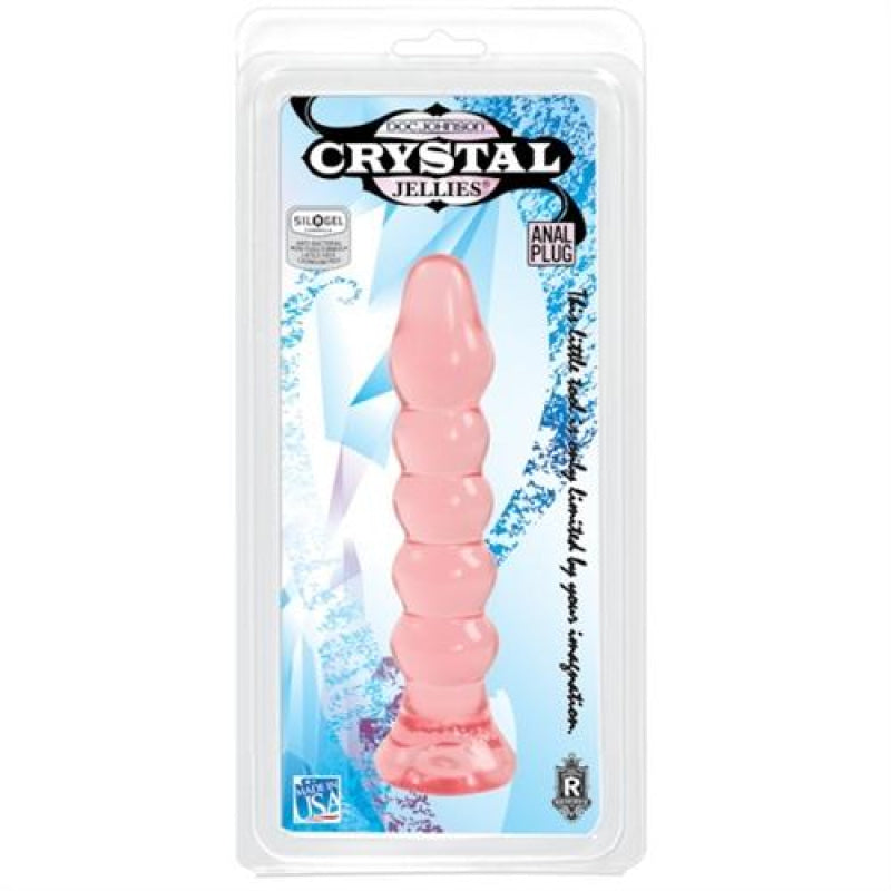 Crystal Jellie Anal Plug - Pink