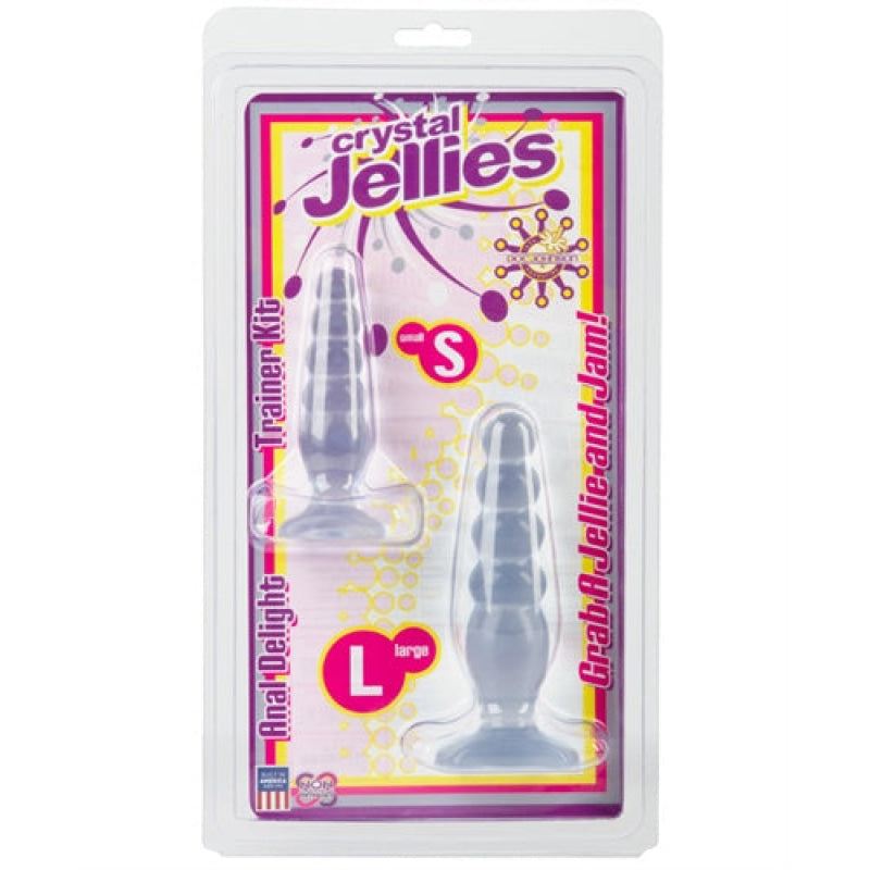 Crystal Jellies Anal Delight Trainer Kit - Clear