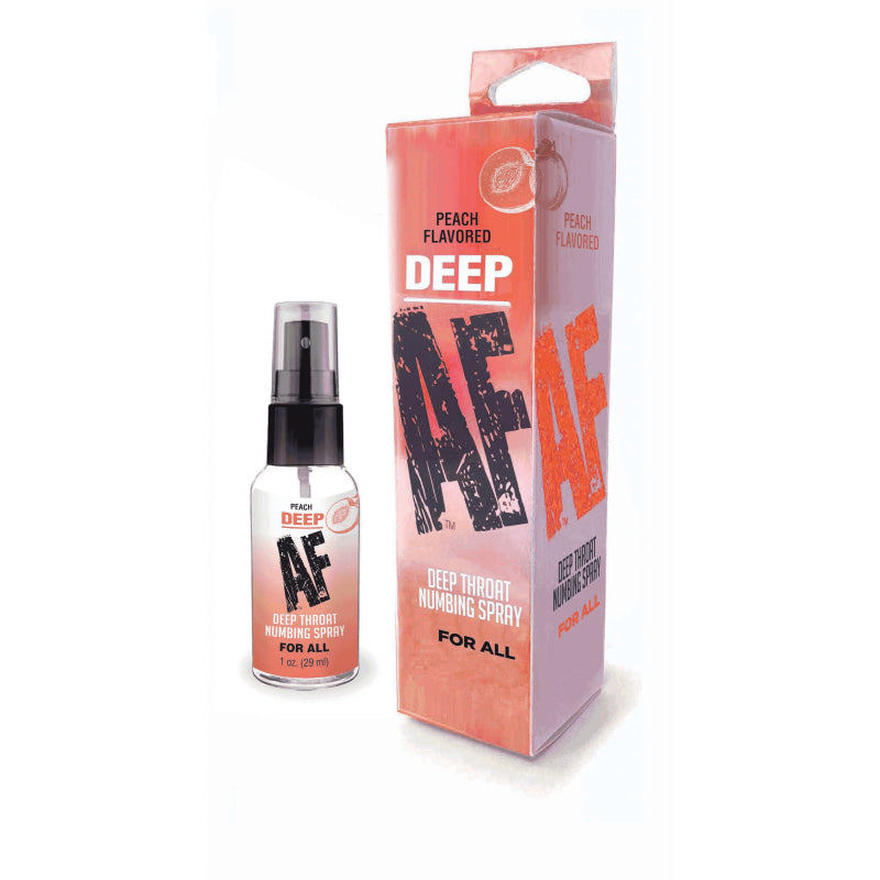 Deep Af Numbing Throat Spray 1 Oz - Peach