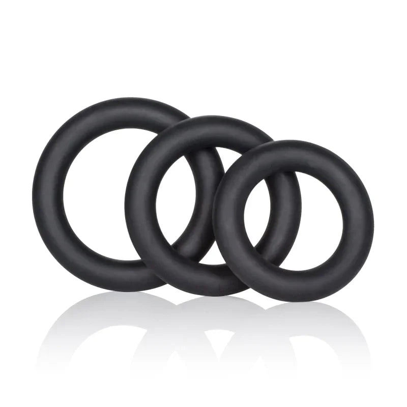 Dr. Joel Kaplan Silicone Support Rings - Black - MyPleasure