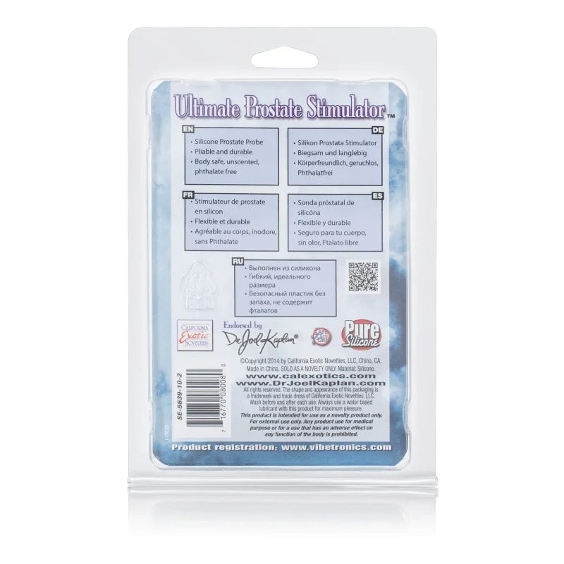 Dr. Joel Kaplan Ultimate Prostate Stimulator - Black - MyPleasure