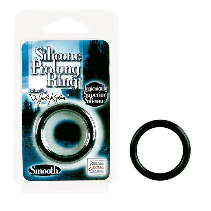 Dr. Joel's Silicone Prolong Ring Smooth - Black - MyPleasure