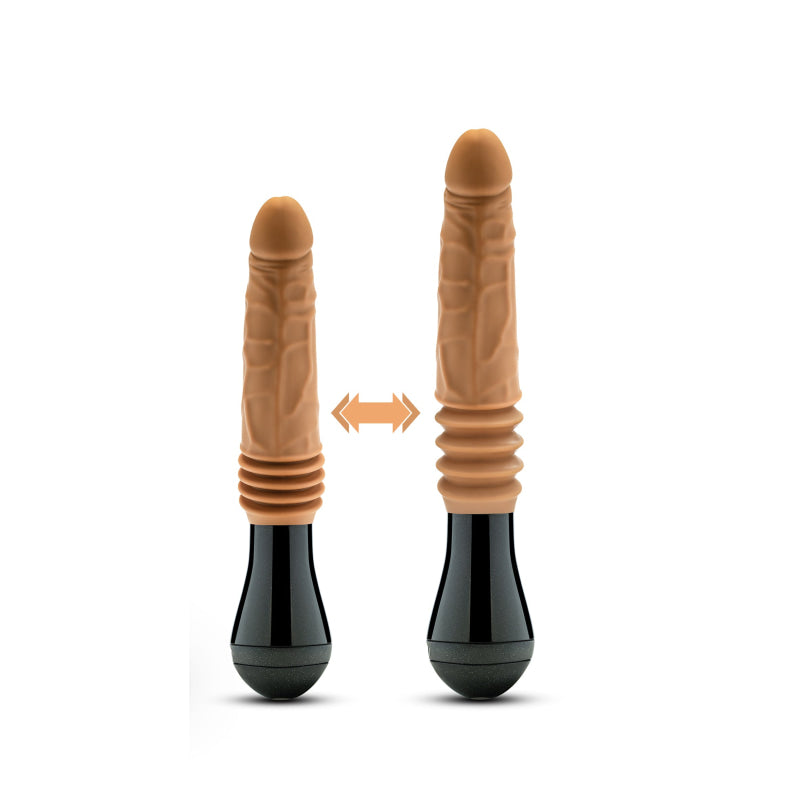 Dr. Skin Silicone - Dr. Arthur - Thrusting  Gyrating Vibrating Dildo - Tan