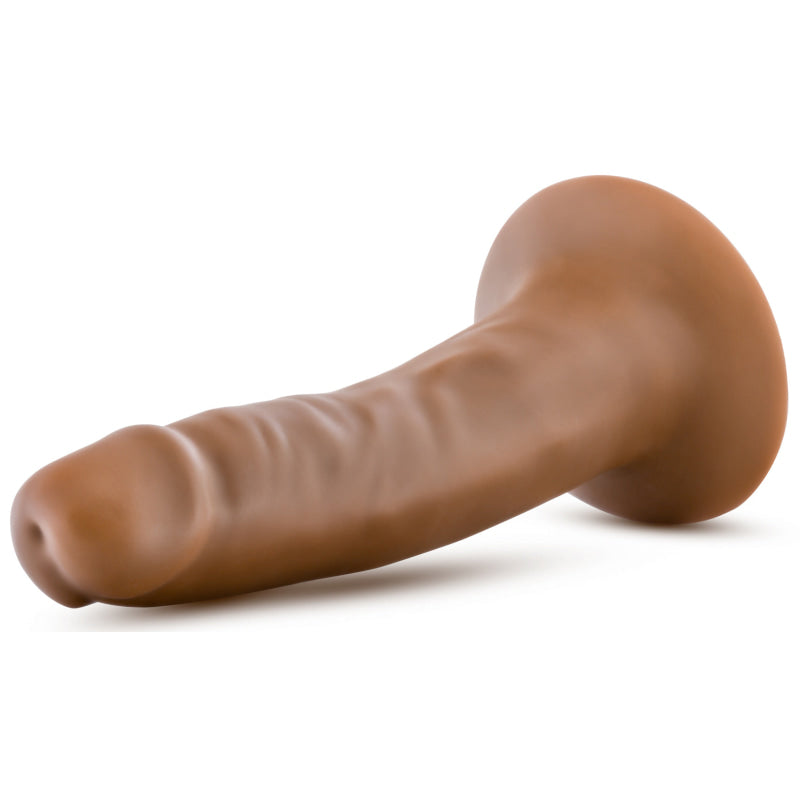 Dr. Skin Silicone - Dr. Lucas - 5 Inch Dong With  Suction Cup - Mocha