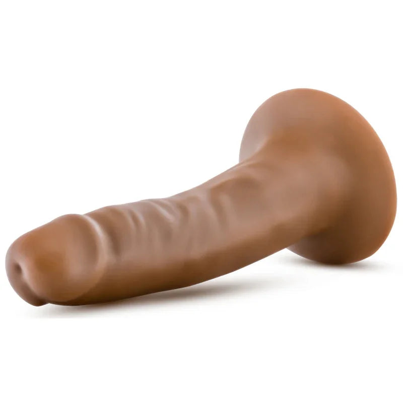 Dr. Skin Silicone - Dr. Lucas - 5 Inch Dong With Suction Cup - Mocha