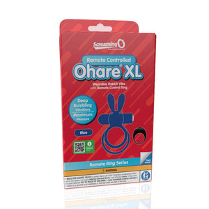 Screaming O Remote Controlled Ohare XL Vibrating Ring - Blue