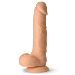 Easy Riders 7" Silicone Dildo With Balls - Light