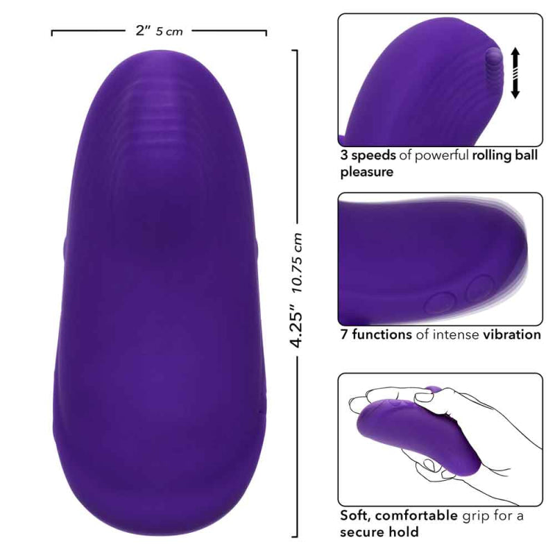 Envy Handheld Rolling Ball Massager - Purple